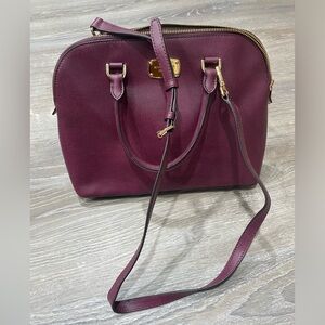 Michael Kors burgundy handbag